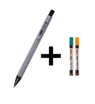 1.3 mm Uçlu Kalem ve 1.3 mm Ucu 2 Adet Mikro Mp-620 Versatil Kalem Seti (Gri)