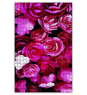 Cakapuzzle Pembe Güller Görseli Puzzle Yapboz MDF (Ahşap) (255 Parça)