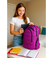 NewBag OKUL SIRT ÇANTASI-8 ROCKS (Mor)