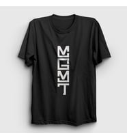Presmono Unisex Beyaz Logo Rock Mgmt T-Shirt 491691tt (Siyah)