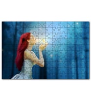 Cakapuzzle Fantastik Kızıl Saçlı Kız ve Denizatı Puzzle Yapboz MDF (Ahşap) (255 Parça)