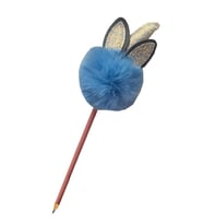 Unicorn Ponpon Peluş Kurşun Kalem 1 Adet Peluş Tüylü Tek Boynuzlu Unicorn Figürlü Kurşun Kalem Hediye Kalem Tüylü Sevimli Kalem (Mavi)