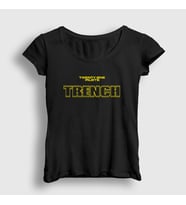 Presmono Kadın Haki Trench Twenty One Pilots T-Shirt 120362tt (Siyah)