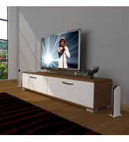 Decoraktiv Eko 140 Mdf Std Tv Ünitesi Tv Sehpası (Beyaz - Kahverengi)