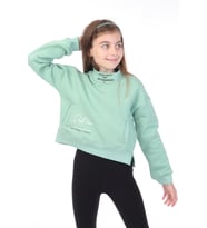 Toontoy Kız Çocuk Baskılı Sweatshirt (Yeşil)