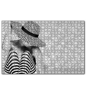 Cakapuzzle Hipnoz Desenli Çoraplar ve Şapka   Puzzle Yapboz MDF (Ahşap) (1000 Parça)