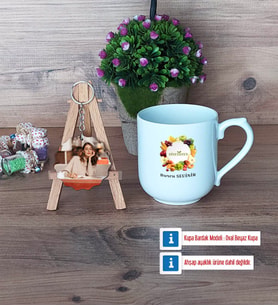 Diyetisyen Kupa Bardak Beyaz ve Fotoğraflı Ahşap Anahtarlık Hediye (Model 5)