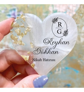 Epoksi Magnet Hediyelik -ETİKET DEĞİLDİR!! - Düğün, Nişan, Nikah, Kına, Söz Hatırası (Gold)