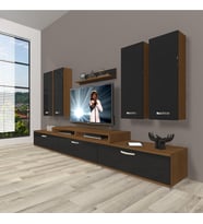 Decoraktiv Ekoflex 8d Slm Tv Ünitesi Tv Sehpası (Siyah - Ceviz)