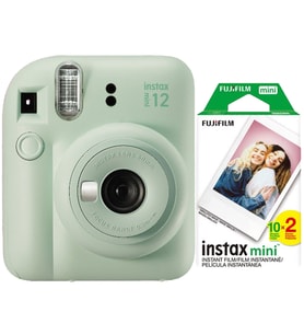 Fujifilm İnstax Mini 12 Fotoğraf Makinesi+Askı+pil+20'li film (Yeşil)
