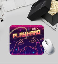Hediye Kutusunda Kişiye Özel Gamer Mouse Pad (Mor)