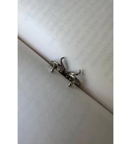 SNAKE ALTIN KAPLAMA KÜPE (Gümüş)