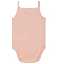Civil Baby Penye İp Askılı Dantelli 3-9 Ay Kız Çıtçıtlı Badi - Pudra