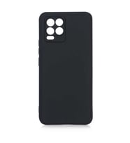 Realme 8 Kılıf Kamera Çıkıntılı Soft Silikon (Siyah)