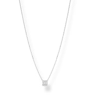 Cristal Kolye 1 mikron 18 Ayar Altın Kaplama (925 Ayar Gümüş Üzerine), Zirkonyum (Rodyum)