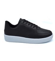 Unisex Beyaz&Siyah Air Spor Ayakkabı  (Siyah - Bej) (Siyah-Bej)