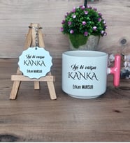 İyi Ki Varsın Kanka Hediye Seti Kupa Bardak T Kulplu ve Anahtarlık Kankaya Arkadaşa Doğum Günü Hediyesi (Model 4)