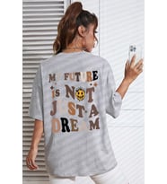 Unisex Is Not Just Tasarım Tshirt (Gri)