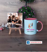 Kadın Kuaförü Fotoğraflı Dekoratif Taş, Kupa Bardak Beyaz Hediye (Model 6)