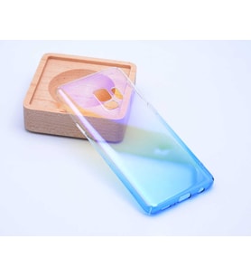 Galaxy S9 Kılıf Parlak Renk Geçişli Kılıf (Mavi)