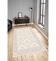 Dijital Baskılı Yıkanabilir Kaymaz Modern Renkli Salon Halısı Mutfak Halısı Yolluk ND-HY-1091 (Krem)