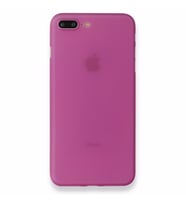 Uyumlu Model Apple iPhone 7 Plus Kılıf A+ Ultra İnce Sert Kapak (Pembe)