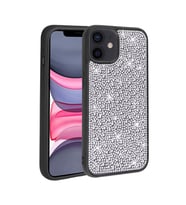 Apple iPhone 12 Kılıf Parlak Taşlı Tasarım Zore Ston Kılıf (Siyah)