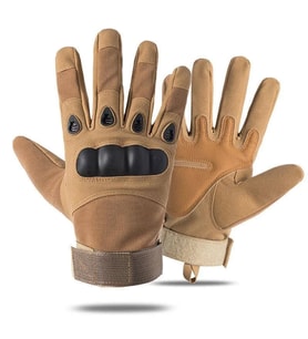 Uzun Tactical Eldiven (Bej)