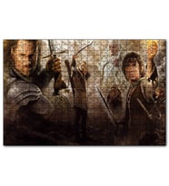 Cakapuzzle Yüzüklerin Efendisi Tüm Karakterler Kompozisyon  Puzzle Yapboz MDF (Ahşap) (255 Parça)