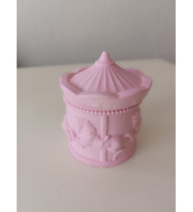 Zeylinart Atlı Karınca Dekoratif Pembe Mum (Turuncu)