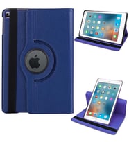 Apple iPad 5 Nesil / 6 Nesil / Air / Air 2 / Pro Uyumlu 9,7 inç Döner Standlı Tablet Kılıfı (Lacivert)