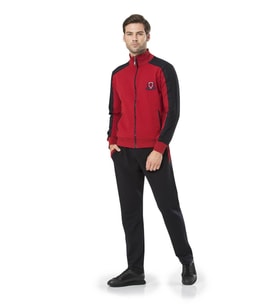 Pierre Cardin Erkek Fermuarlı Cepli Eşofman Takım (Bordo)