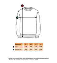 Toontoy Kız Çocuk Batik Desenli Sweatshirt (Kahverengi)