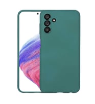 Samsung Galaxy A04S Kılıf Kamera Korumalı iÇi Süet Dokulu Lansman Tipi Silikon (Koyu Yeşil)