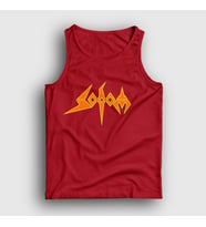 Presmono Unisex Haki Logo Sodom Atlet 383132tt (Kırmızı)