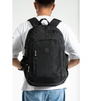 571 Collection Sırt Çantası Unisex 43*30 Cm Okul Çantası Klinkır Kumaş (Siyah)