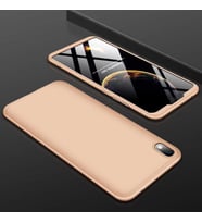 Xiaomi Redmi 7A Kılıf Zore Ays Full Koruma Kılıf (Gold)