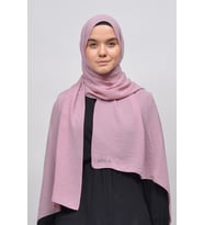 Caz Krep Tesettür Şal (Koyu Pembe)