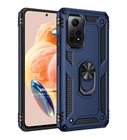 Microsonic Xiaomi Redmi Note 12 Pro 4G Kılıf Military Ring Holder Siyah (Lacivert)