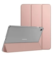 Samsung Galaxy Tab A8 10.5 SM-X200 2021 Kılıf PU Deri Smart Standlı Case (Rose)