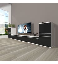 Decoraktiv Eko 9220T Mdf Tv Ünitesi Tv Sehpası (Siyah - Beyaz)