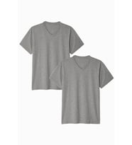 Kadın V Yaka Tshirt SPR24TSK40-2 (Grimelanj)