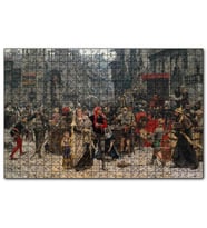 Cakapuzzle Carl Gustaf Hellqvist Ortaçağ Resmi Pazar Yeri  Puzzle Yapboz MDF (Ahşap) (1000 Parça)