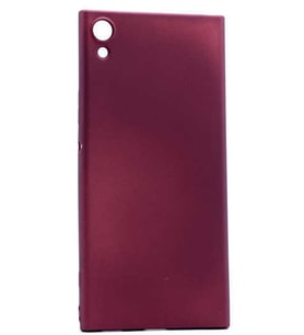 Sony Xperia XA1 Ultra Kılıf Soft Mat Premier Case (Mürdüm)