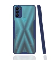General Mobile 21 Plus Kılıf Kamera Korumalı Arkası Şeffaf Silikon (Lacivert)
