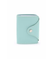 Kredi Kartlık 20 Kart Kapasiteli Dikey Credit Card Holder Rainbow Vegan 7,5x9,7 cm (Su Yeşili)