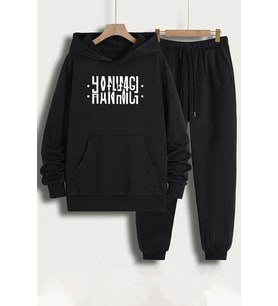 Unisex Hanımcı Eşofman Takımı (Siyah)
