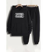 Unisex Hanımcı Eşofman Takımı (Siyah)