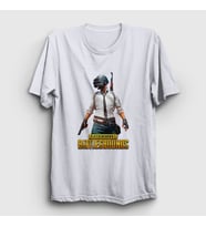 Presmono Unisex Sarı Cover Pubg T-Shirt 30103tt (Beyaz)
