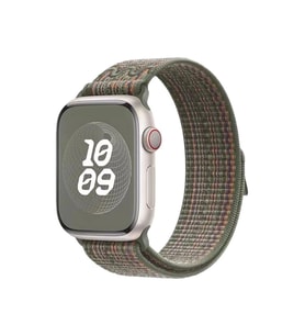 Apple Watch 44mm Kordon 2023 Point Hasır Kordon Strap Kayış (Koyu Yeşil)